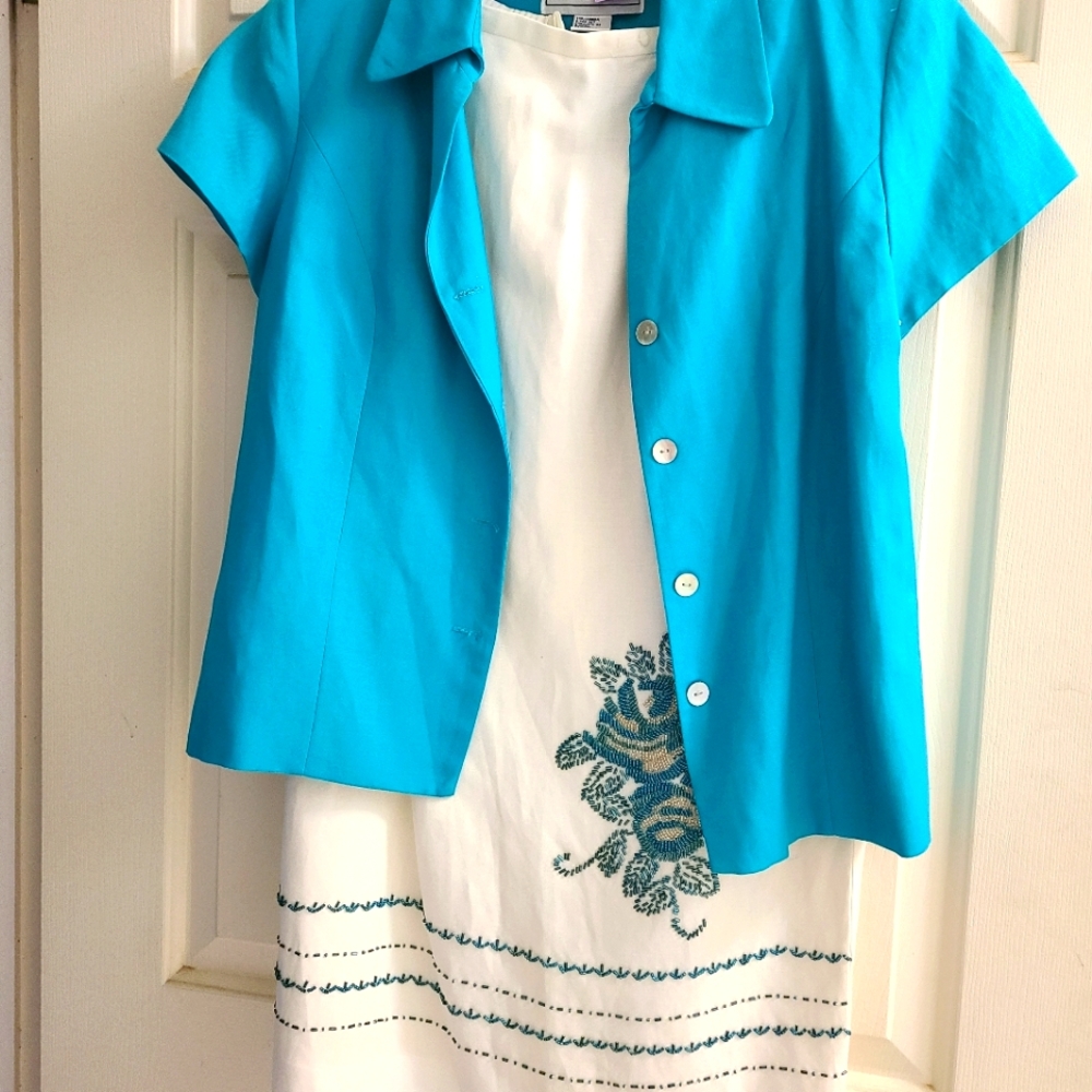 Jessica Howard beaded skirt and jacket